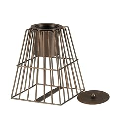 Deco-Plant 904026 Gartenfeuer-Pyramide Luxor groß 37 x 37 cm, H 40 cm schwarz