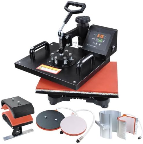 Heat Press Prints on Flat Surfaces Cloth Ceramic Mugs 5 in 1 Machine