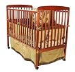 Dream On Me Bethany 2 in 1 Convertible Stationary Side Crib, Cherry