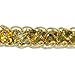 Expo International Sequin Braid Cord Trim, 20-Yard, Gold