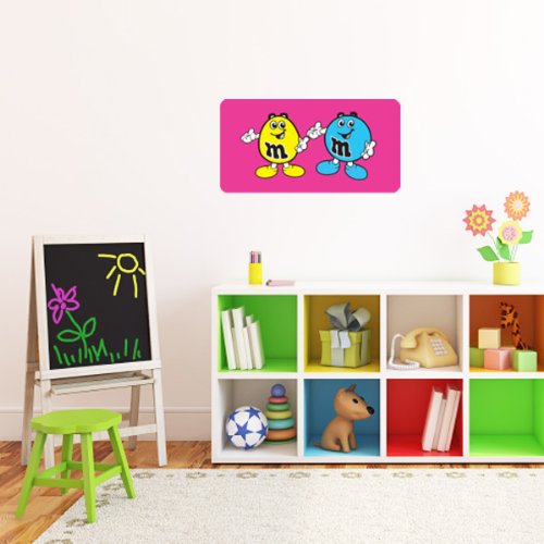 M&M's characters Wall Decal Wall Decor 25" X 13" Wall Decor Stickers
