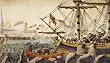 Boston Tea Party Illustrated, Engraving Published In London, 1789 - 16x20-inch - Fine-Art-Quality Photographic Print of an Image from the Library of Congress Collection