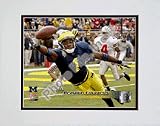 Braylon Edwards University of Michigan Catching Action Double Matted 8O x 10O Photograph (Unframe