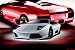 Lamborghini Murcielago Poster 24x32 Inches (Red Bkgrd) Image