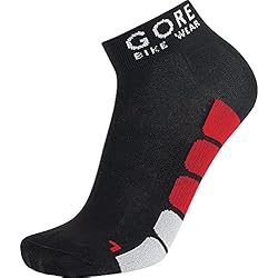 GORE BIKE WEAR - POWER, Calze da uomo, Nero/Rosso, 41-43