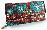 Oilily Geldb&ouml;rse Portemonnaie Gro&szlig; Winter Wave Braun