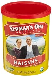 Newman's Own Organics Organic California Raisins, 15-Ounce Cans (Pack of 6)