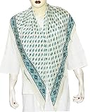 Handmade Valentine Gifts Hand Painted Silk Square Hair Scarf 111 X 111 Cms