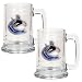 NIB Vancouver Canucks NHL 2pc 15oz Glass Tankard Set