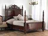 Regency Tester Bed Solid Mahogany Handmade 5FT King Size