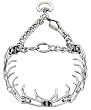 Pet Supply Imports Chrome Plated Training Collar with Quick Release Snap, Medium, 3.0-Mm