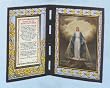 Our Lady of Grace Stained Glass Plaque in English or Spanish, 10" x 7" - MADE IN ITALY