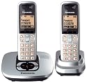 Panasonic KX-TG6422ES DECT Twin Digital Cordless Phone Set with Answer Machine in Silver