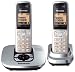 Panasonic KX-TG6422ES DECT Twin Digital Cordless Phone Set with Answer Machine in Silver