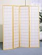 4 panel natural room divider shoji screen
