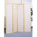 4 panel natural room divider shoji screen