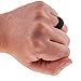 Flexible Silicone Wedding Ring for Active Men PREMIUM Non Bulky Medical Grade Skin Safe & Comfort Fit Band