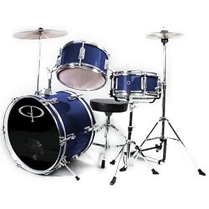 GP50 Junior Child Complete Drum Set - Metallic Midnite Blue (For 3 to 8 yrs) by 