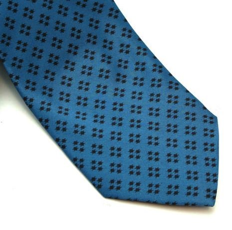 Gianfranco Ferre GFF T0169 FA 21727 Midnight Blue Print Men's Silk Tie