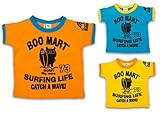 (ブーマート)BOO MART サーフBOOプリント 半そでTシャツ 100cm オレンジ