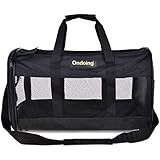 Uarter Pet Soft-Sided Carrier Dog Travel Bed with Massage Cushion