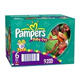 Pampers Baby Dry Diapers, Size 6 (35+ Lbs), Value Pack, 92 Diapers