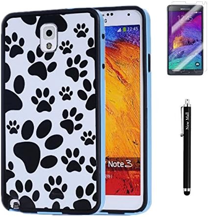 NewMall Samsung Note 3 case,Dog Paws Spot Pattern 2 in 1 Slim Fit Dual Layer TPU+Bumper Case Cover Protector For Samsung Note 3 case