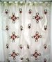 2 White Window Treatment Tab Curtains Sheer Panels