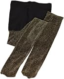 Jefferies Socks Girls 7-16 Glitter Tight, Gold, 6-8