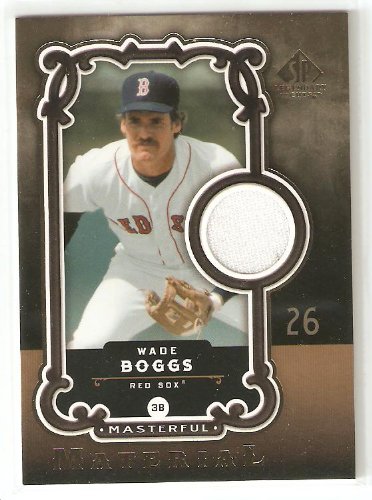 2007 SP Legendary Cuts Masterful Materials WB Wade Boggs - Boston Red Sox (Piece of Authentic Jersey - Baseball Cards)