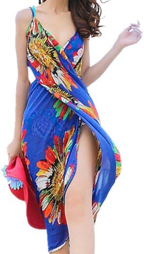 Ushoppingcart Chiffon Sexy Wrap Dress Sarong Beach Scarf Shawl Dress up Wrap