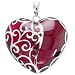 Red Heart Sterling Silver Pendant