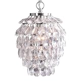 Laura Ashley PXX111 Sharifa Mini Pendant, Satin Nickel