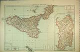 MAP SICILY SARDINIA MALTA PELASGIC ISLANDS GOZO