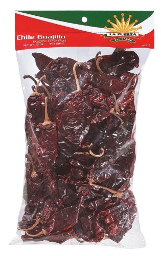 La Fuerza Chili Guajillo Pods, 16-Ounce Bags (Pack of 3)