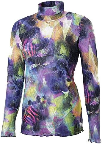 Sno Skins Printed Dreamcatcher Turtleneck Top Womens