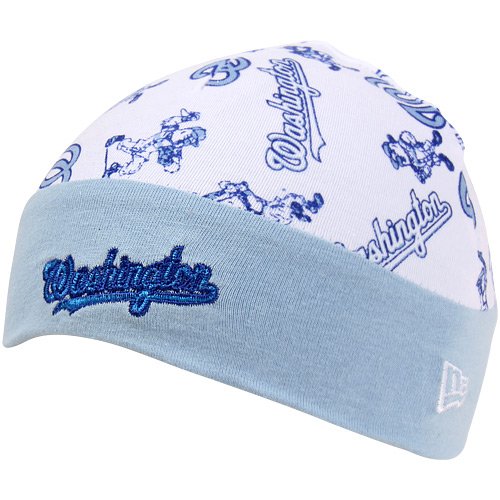 New Era Washington Nationals Infant Reversible Beanie - White-Light Blue