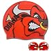 Silikon Badekappe / Silicone swim cap "Stier"