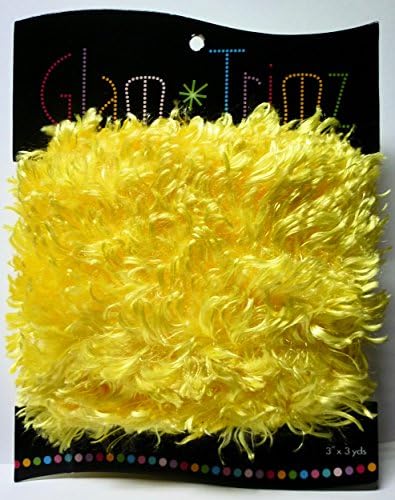 Glam Trimz Buttercup Sewing craft fabric trim shag fur