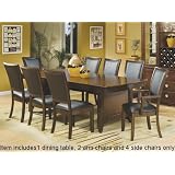7pc Capria Collection Dining Table & 6 Chairs Set