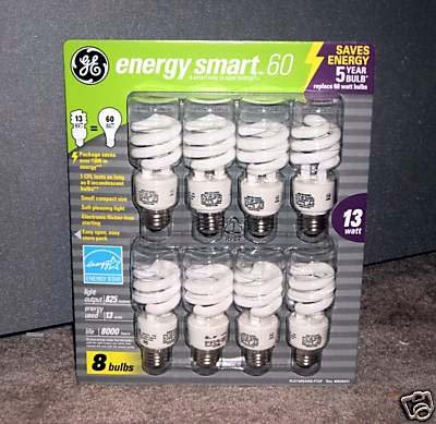 GE Energy Smart 60 Compact Fluorescent 8-pack
