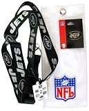 New York Jets Lanyard with Ticket Holder and Logo Pin