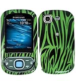 Green Black Zebra Protector Case Faceplate Cover for Samsung Strive A687