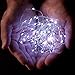 RTGS 2 Sets 15 Cold White Color Micro LED String Lights Battery Operated on 6 Feet Silver Wire (3)