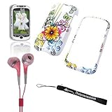 WHITE FLOWER BUTTERFLY Crystal Protective Hard Plastic Graphic Case for T-M ....