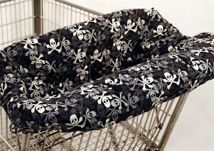 Buy Low Price ITZY RITZY SHOPPING CART AND HIGH CHAIR COVER BLACK SKULLS GC7056
