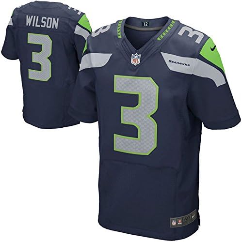 Mens 3 Russell Jerseys Wilson Jersey American Football Elite Jerseys College Navy color Size 44