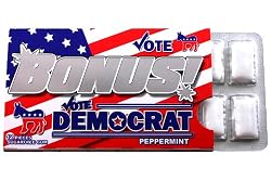 Vote Democrat Peppermint Gum 12 - 12 Piece Packs