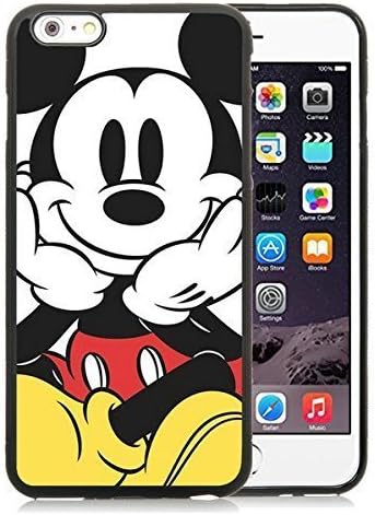Yi0ione gmk3827 iphone6plus Mickey Mouse Black iPhone 6 Plus 5.5 inch TPU Cellphone Case Luxurious and Newest Design