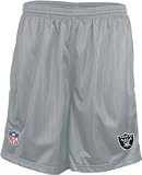 Reebok - Oakland Raiders Silver Coaches' Mesh Shorts
